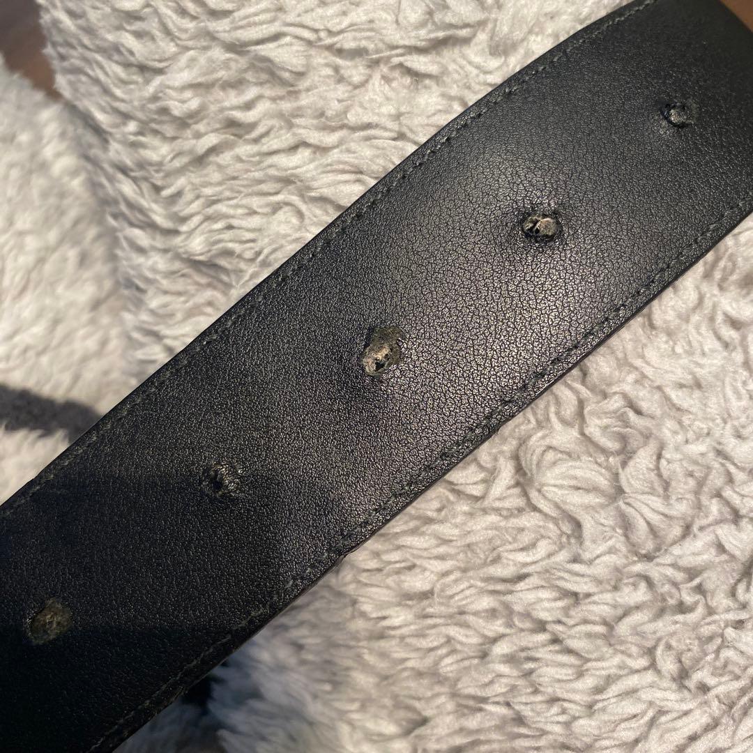 GUCCI ブラック ベルト GGロゴ 130cm