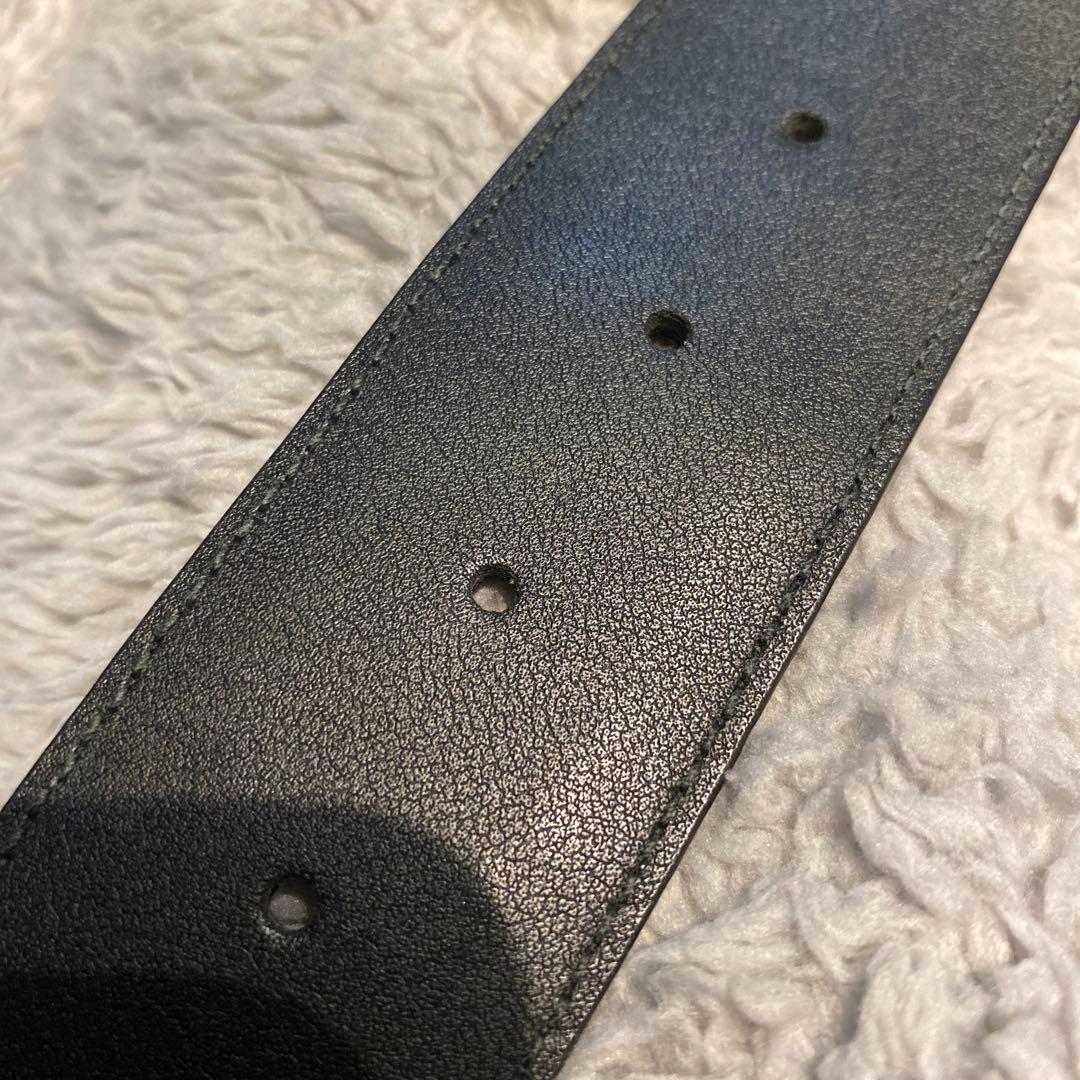 GUCCI ブラック ベルト GGロゴ 130cm