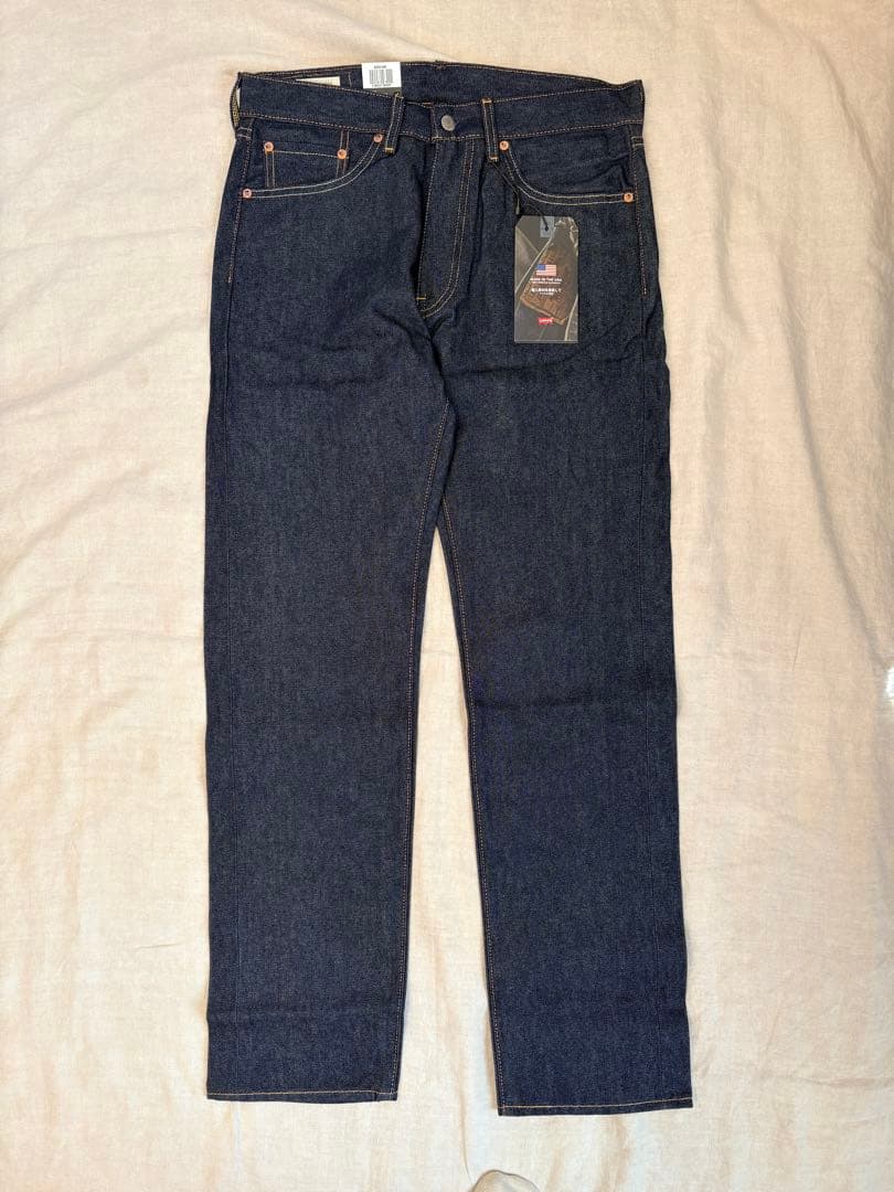 廃盤】リーバイスプレミアムアメリカ製505 セルビッジデニム リジット W32