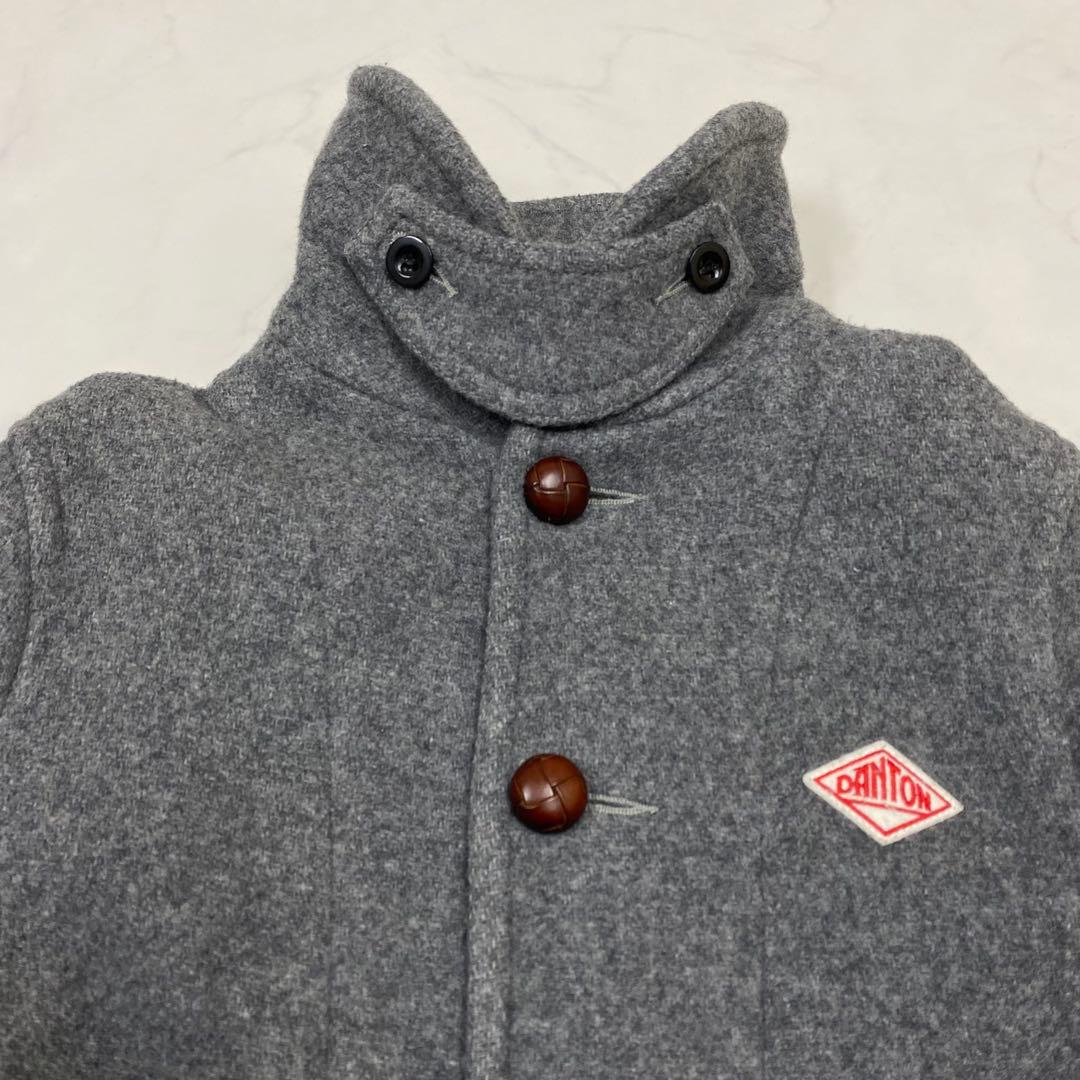 良品☆DANTON ダントン ウールモッサ シングルジャケット グレー 36
