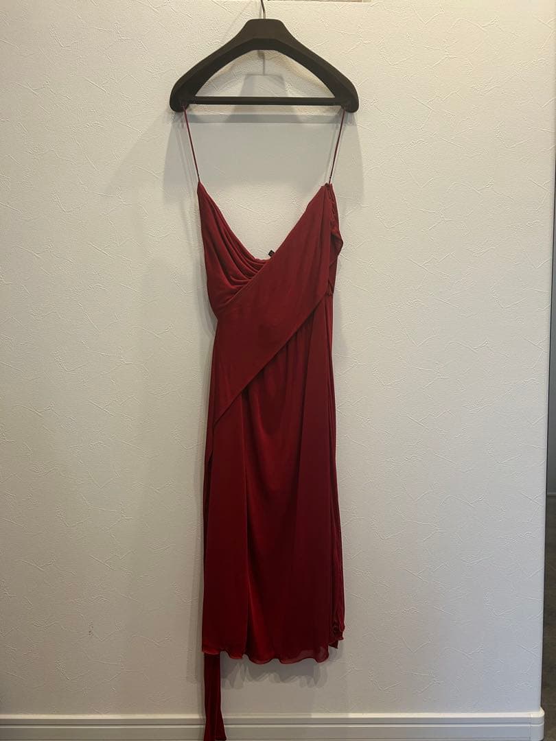 本当に 安い 通販ファッション - G.U.C.C.I. 真紅のスリップドレス XS