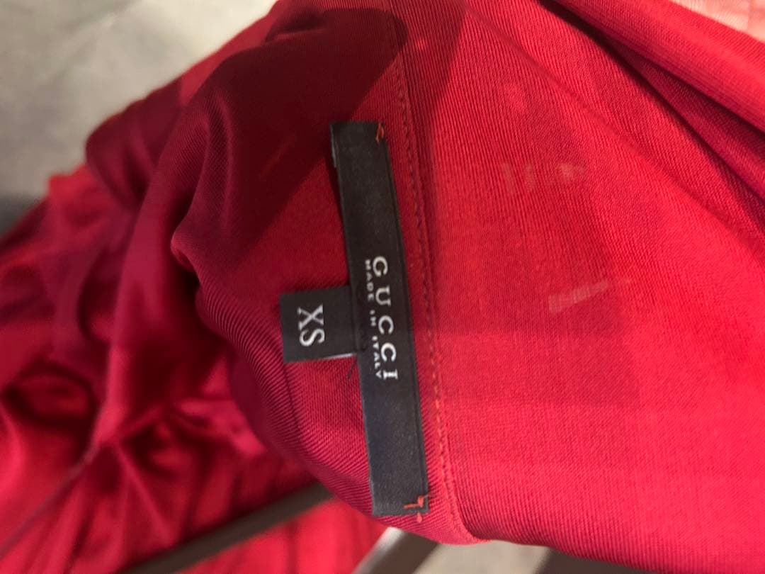 本当に 安い 通販ファッション - G.U.C.C.I. 真紅のスリップドレス XS