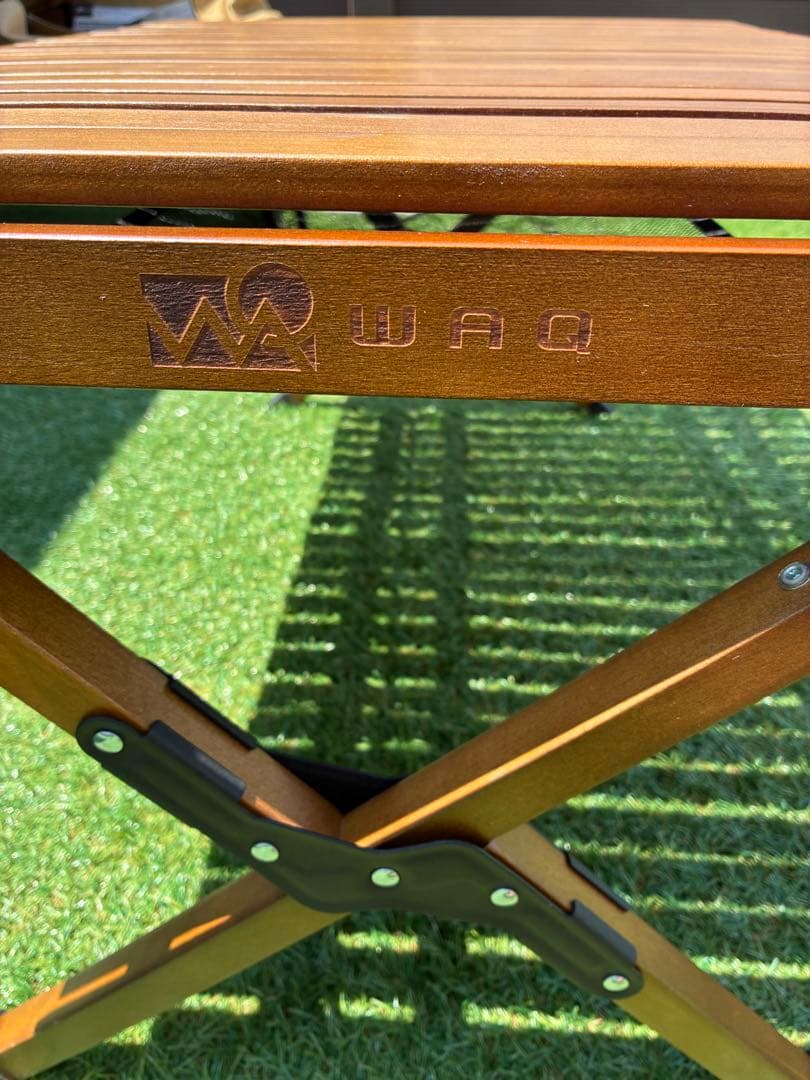 WAQ 折りたたみ木製アウトドアテーブル