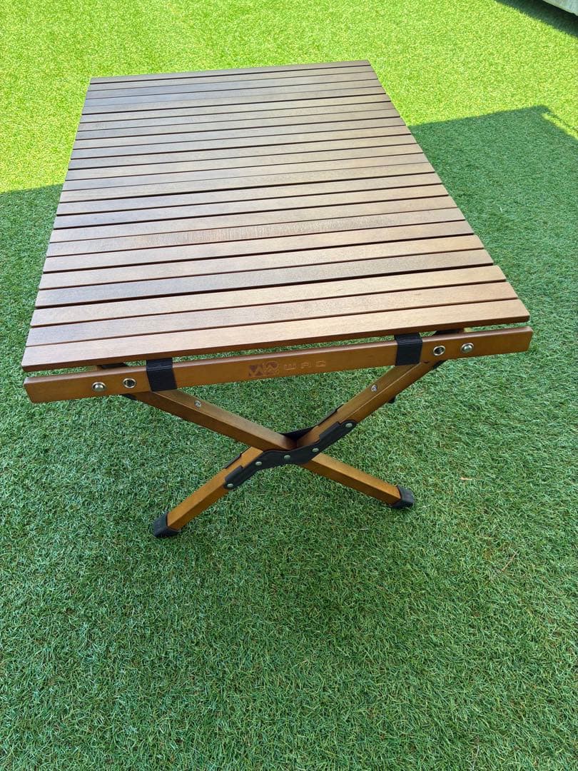 WAQ 折りたたみ木製アウトドアテーブル