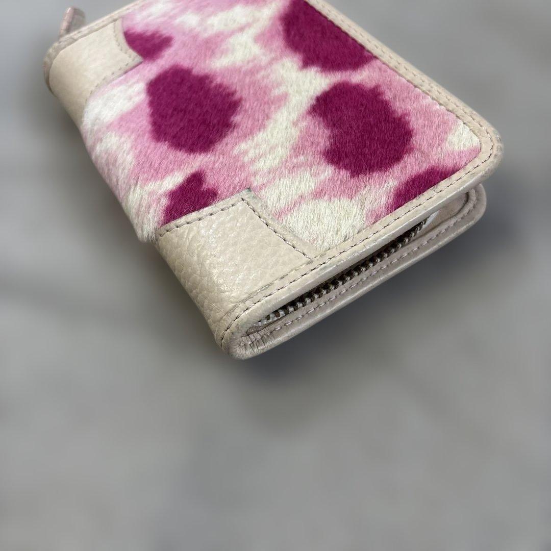 ヴィヴィアンウエストウッド ハラコ キーケース ピンクレオパード