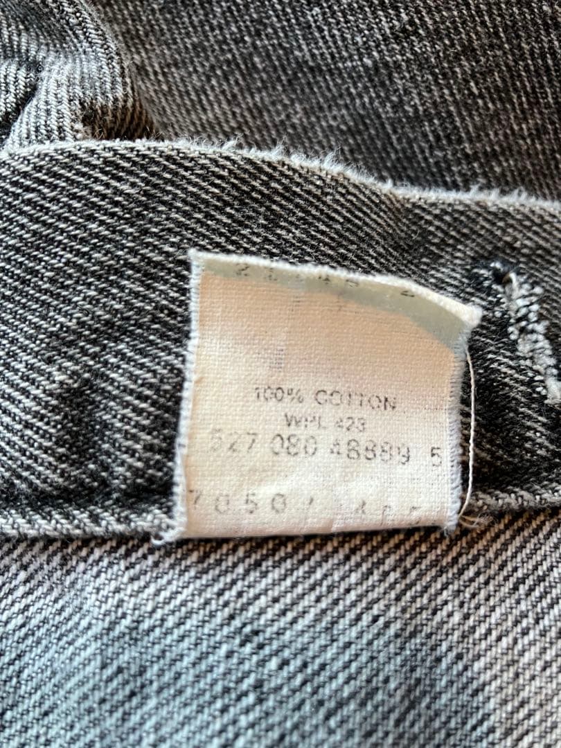 Levi’s 80S 先染め ブラックデニムジャケット 70507-4858