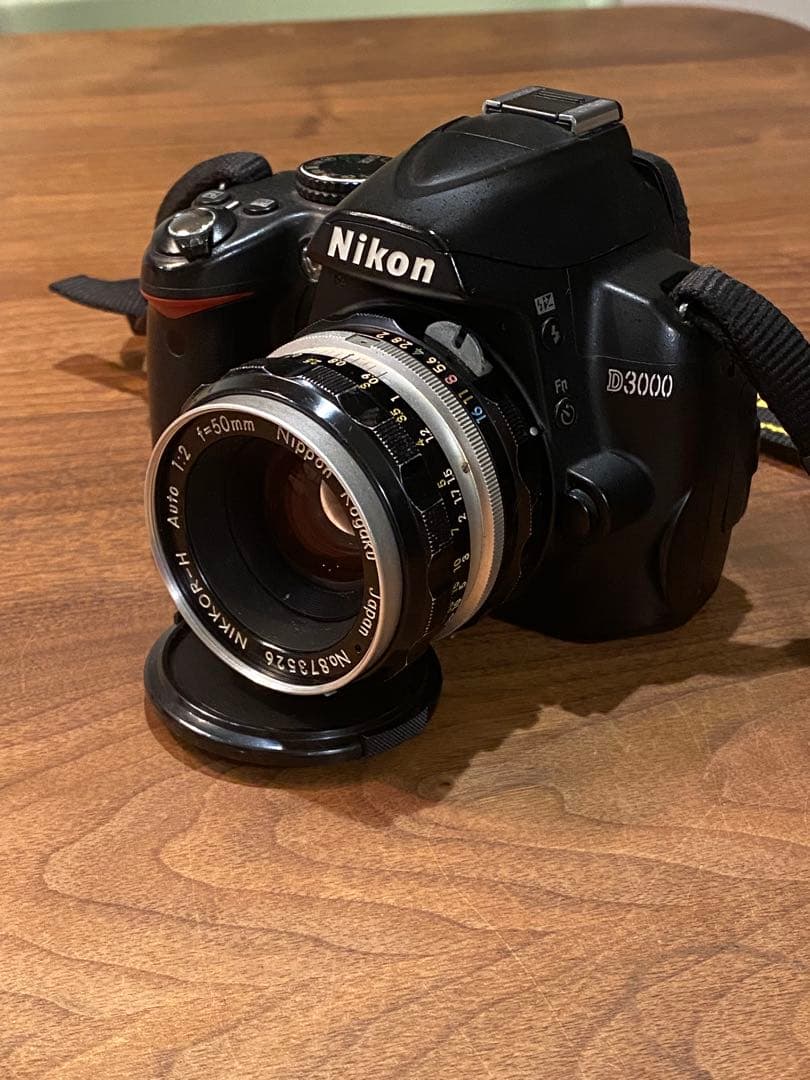 Nikon D3000 CCDデジタル一眼 ニッコール50mmオールドレンズ付 - メルカリ
