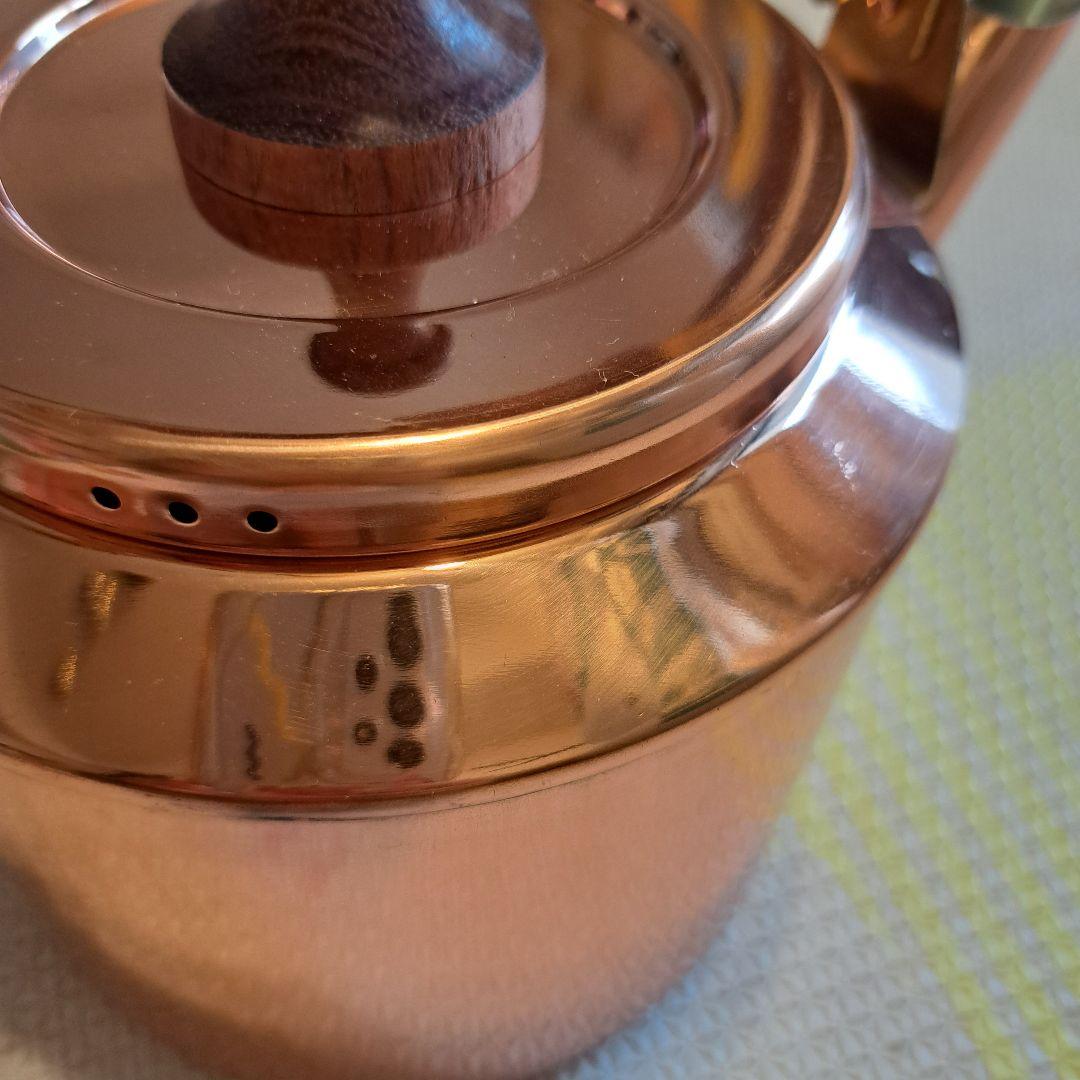 森井金属 カナディアンケトル 銅製やかん 木製ハンドル ブロンズ morico