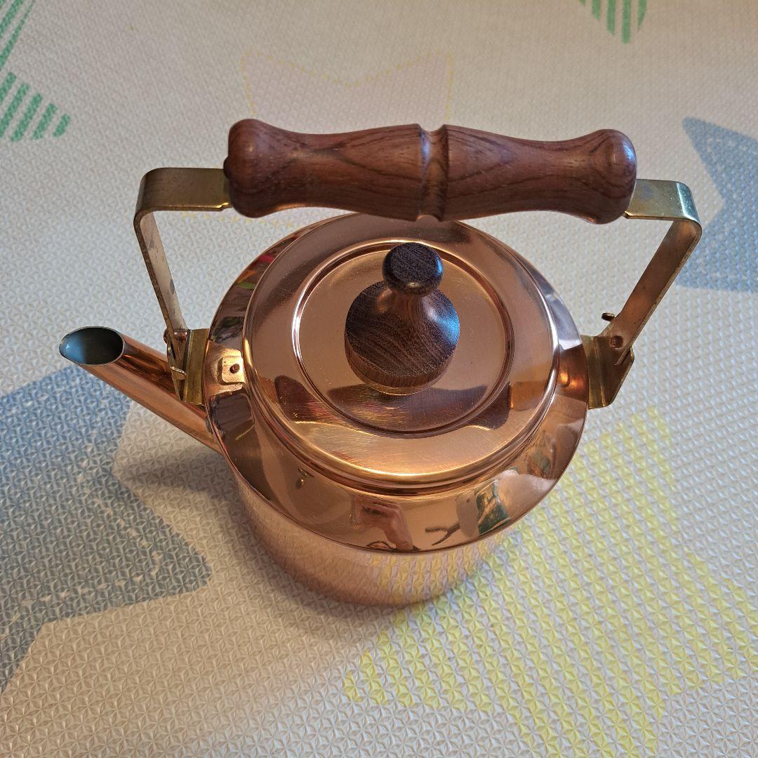 森井金属 カナディアンケトル 銅製やかん 木製ハンドル ブロンズ morico