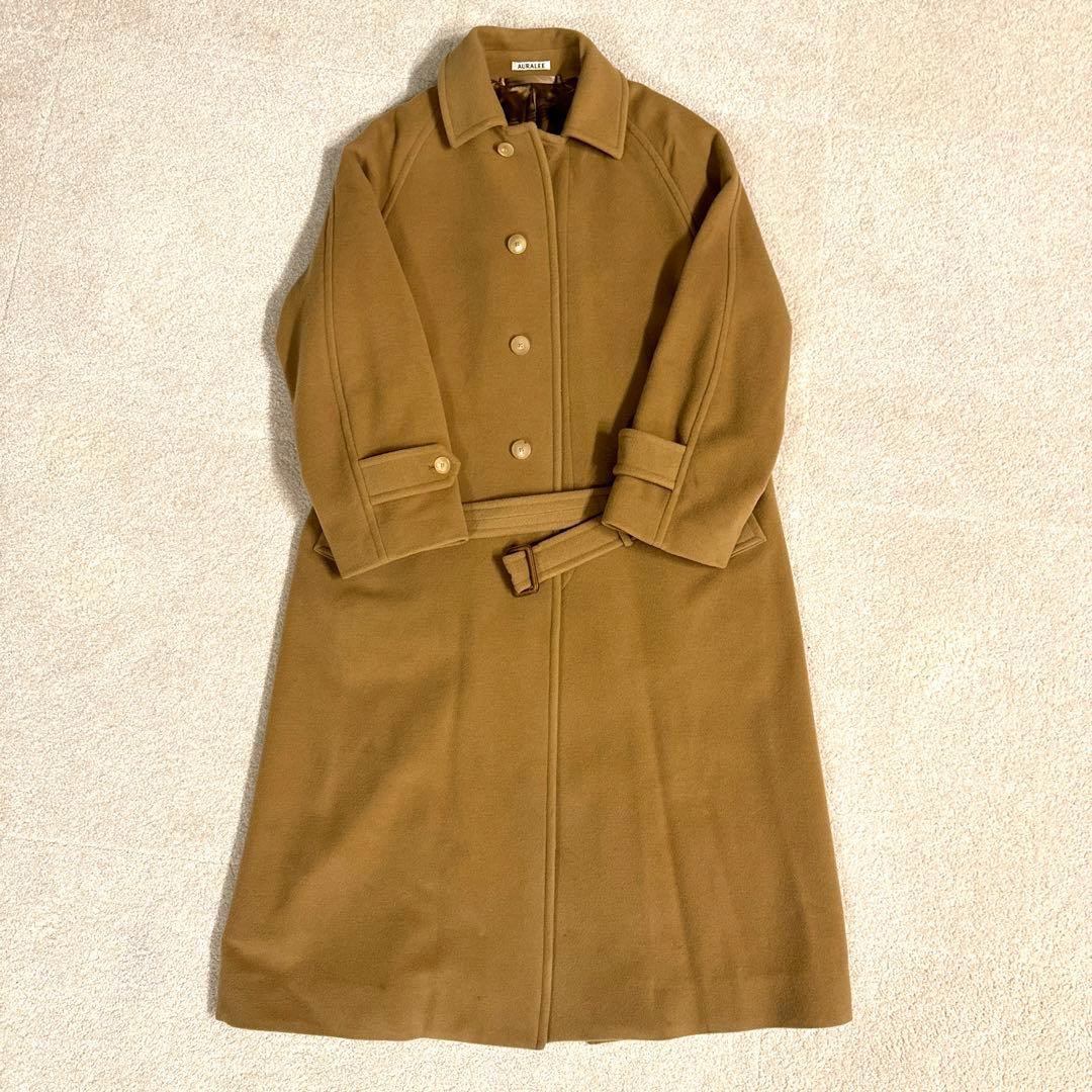 AURALEE カシミアウールモッサーステンカラーコート - メルカリ