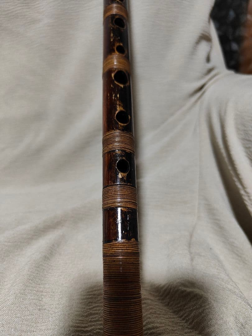 篠笛　眞風　煤竹　ドレミ　総巻　四本調子