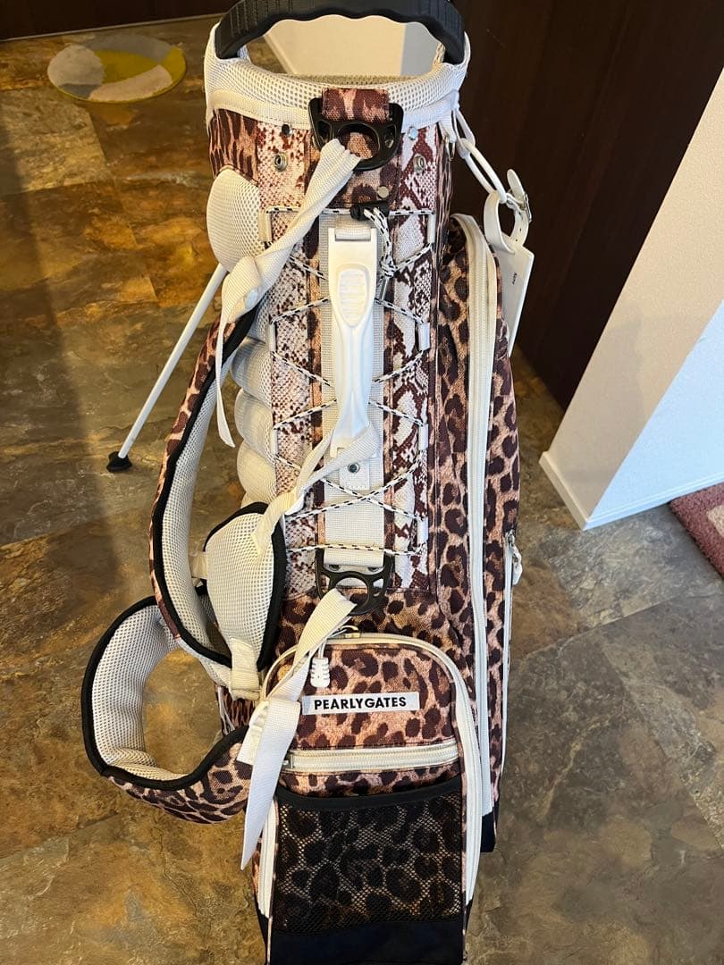 限定柄】パーリーゲイツ ヒョウ柄 ゴルフバッグ キャディーバッグ