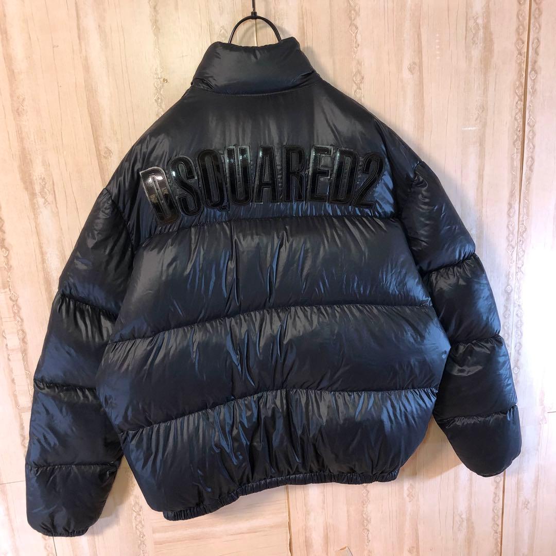 DSQUARED2 ディースクエアード ビック背面ロゴ付き ダウンジャケット