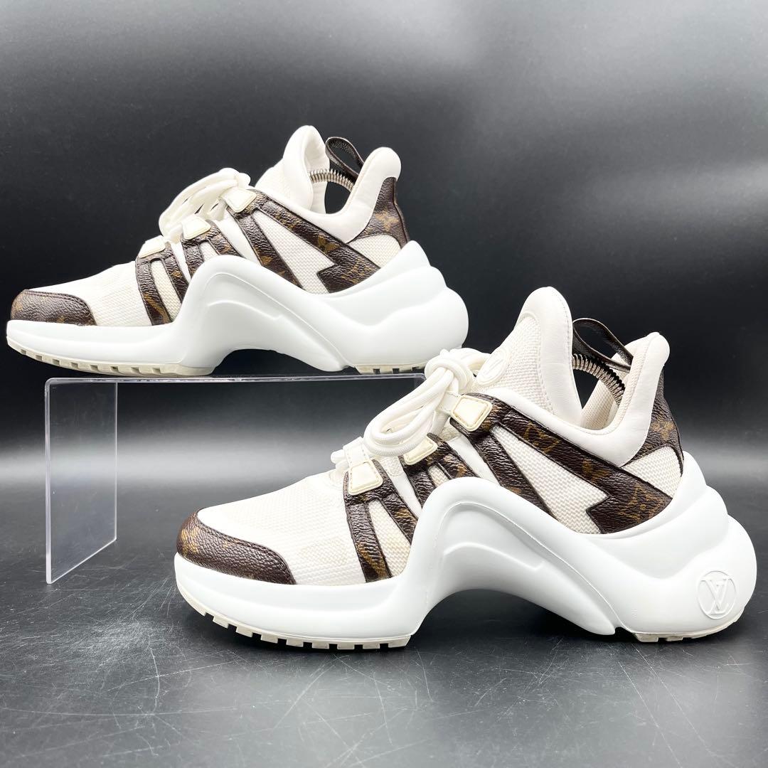 美品✨ ヴィトン アークライト モノグラム ハイカット レディース スニーカー