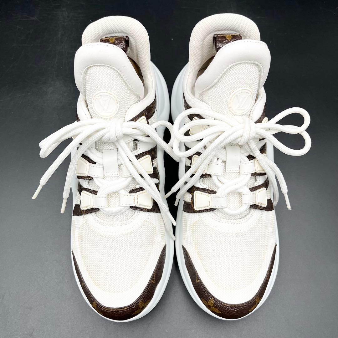 美品✨ ヴィトン アークライト モノグラム ハイカット レディース スニーカー