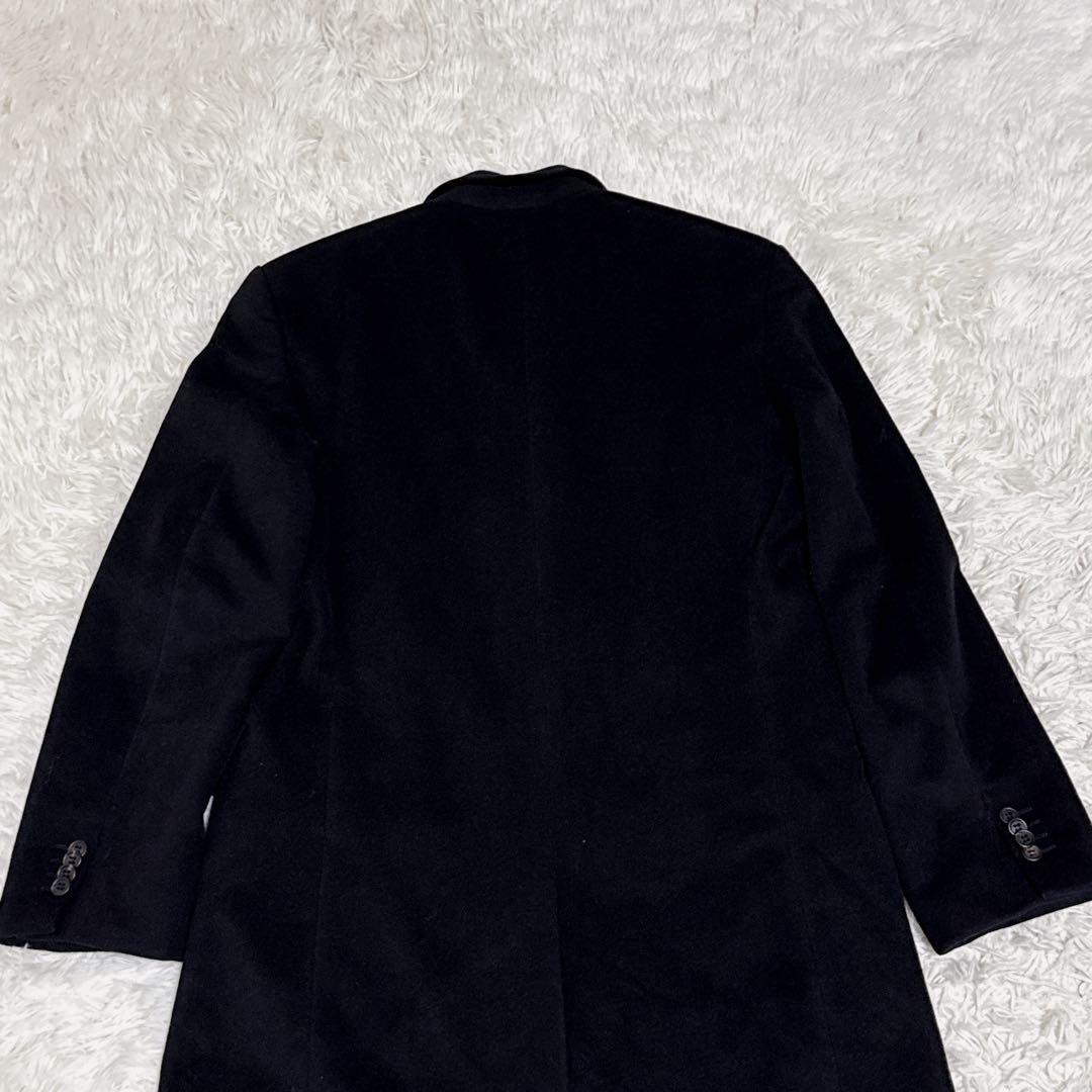 美品】ポールスミス アンゴラ100% チェスターコート 大きいサイズ 黒