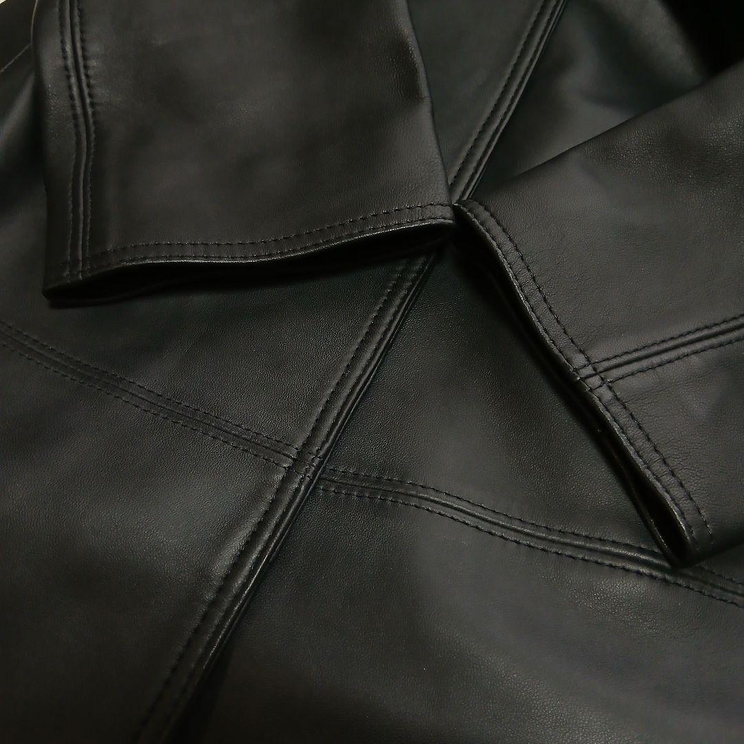 【Theory】現行タグ　オールシープレザー　ロングチェスターコート　ベルト付