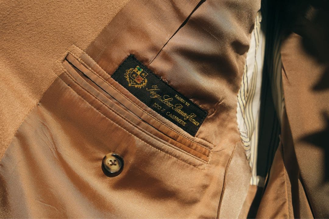 ロロピアーナ×ブルックスブラザーズ テーラードUSA製 カシミヤ100%