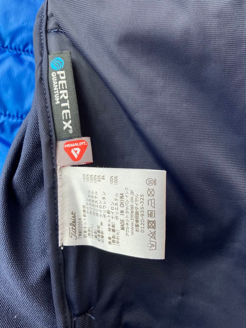 Titleist 中綿ジャケット 青