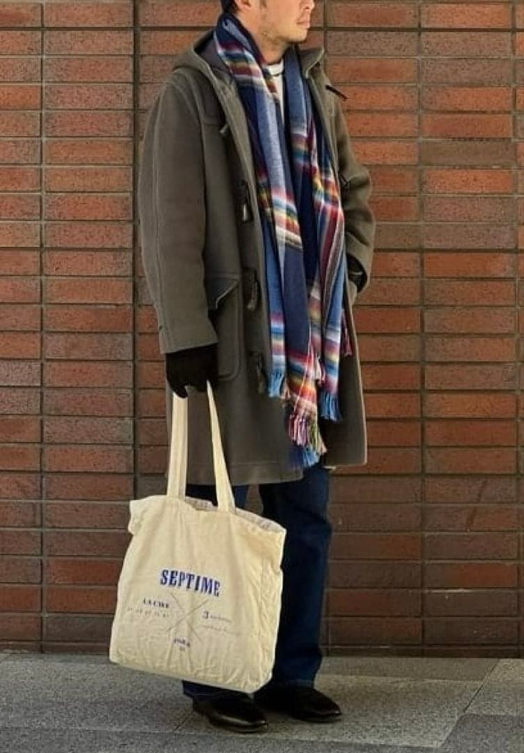 THE INOUE BROTHERS 大判アルパカマフラー　ネイビー ビームス