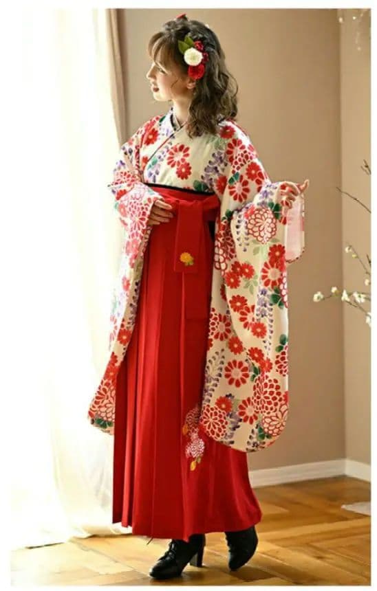 ☆肌襦袢・ブーツ付☆キャサリンコテージ袴 150 23.5cm 卒業式