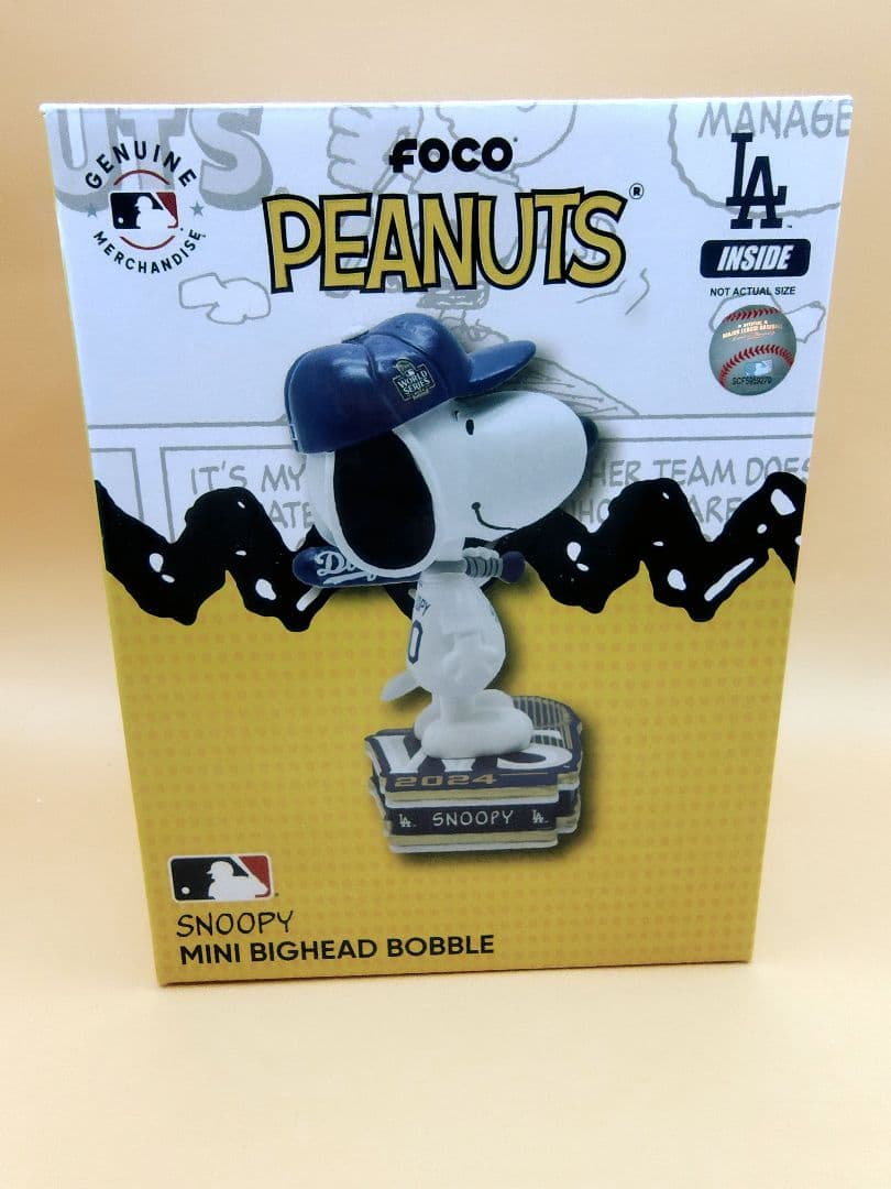 ピーナッツ×LAドジャース ボブルヘッド【150個限定品】スヌーピー