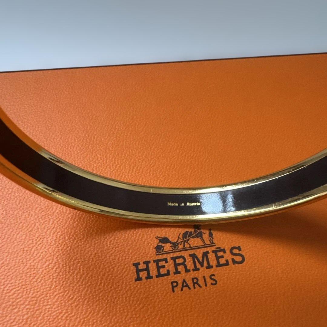 美品　エルメス バングル ブレスレット HERMES 七宝焼　エマイユ
