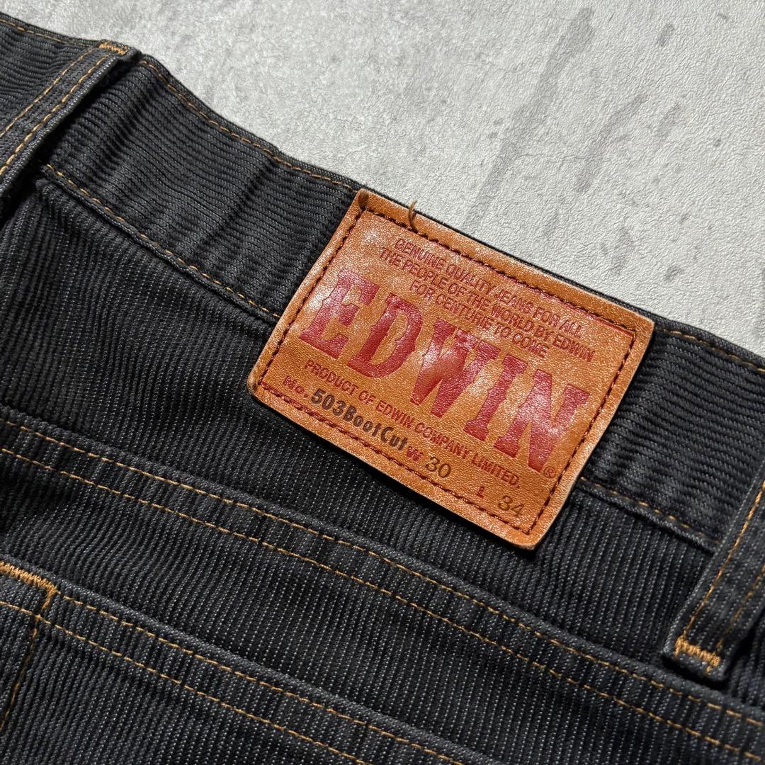 パンツ 00s edwin corduroy flare pants fade y2k