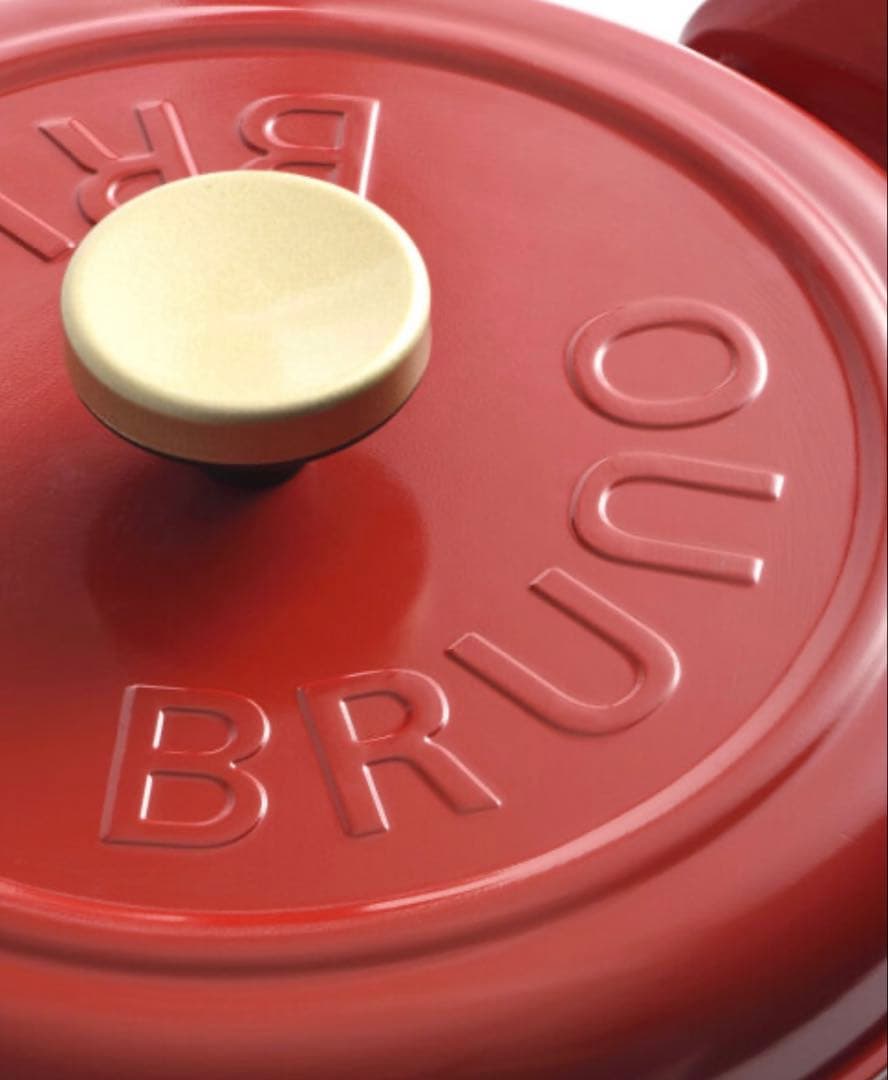 【新品未使用】BRUNO　マルチグリルポット　レッド