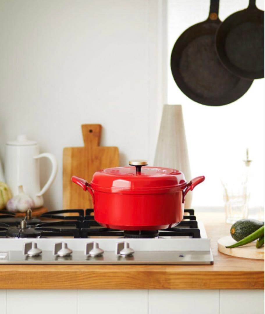 【新品未使用】BRUNO　マルチグリルポット　レッド