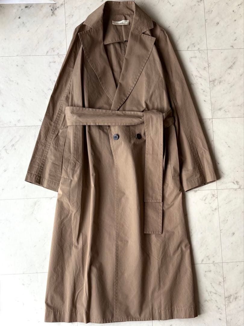 美品 CYCLAS 定価19万 綿100% ベルト付 トレンチコート シクラス