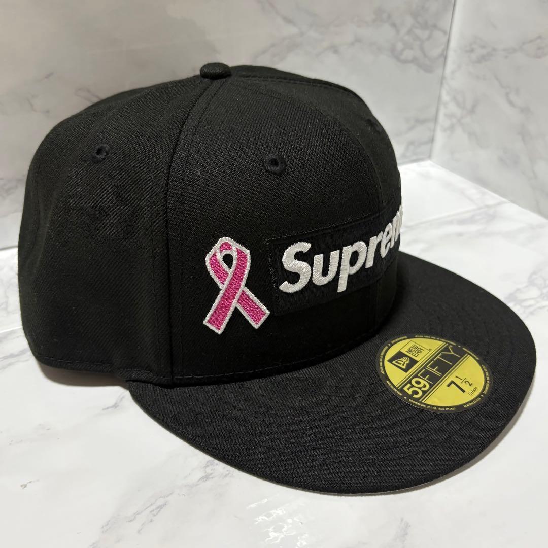 y011715 Supreme×NEW ERA コラボキャップ ブラック59.6 - メルカリ
