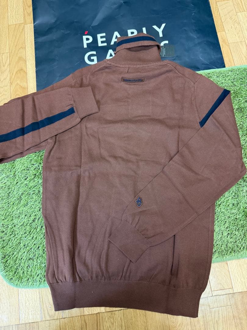 新品正規品【PG/5】パーリーゲイツ ハイネック長袖ニットカットソー