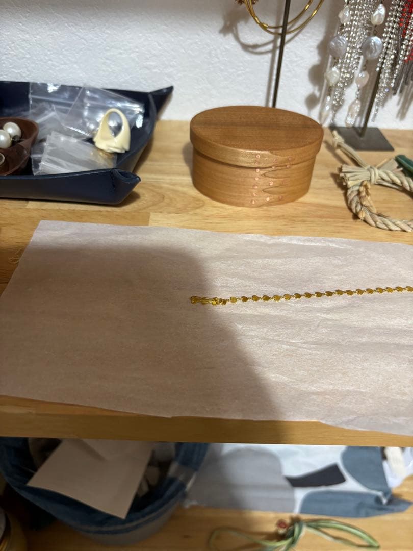 【最終価格】MHTスモールハートブレスレットゴールドパイエット