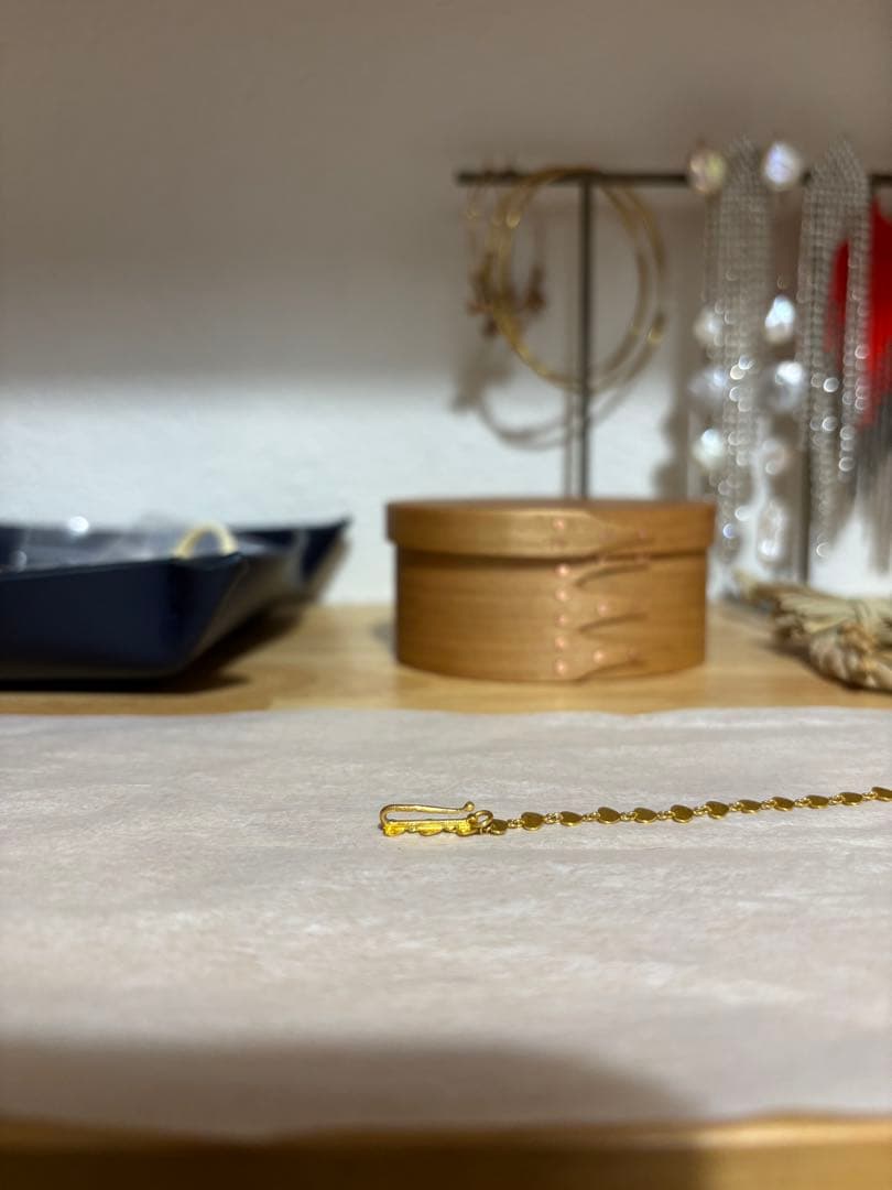 【最終価格】MHTスモールハートブレスレットゴールドパイエット