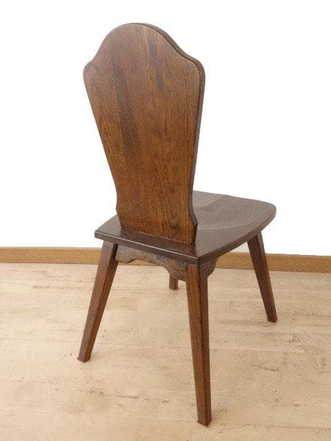 勇峰工芸　チロル　イス①　チェアー　ナラ材家具　 旭川家具　再塗装済　ＵＳＥＤ