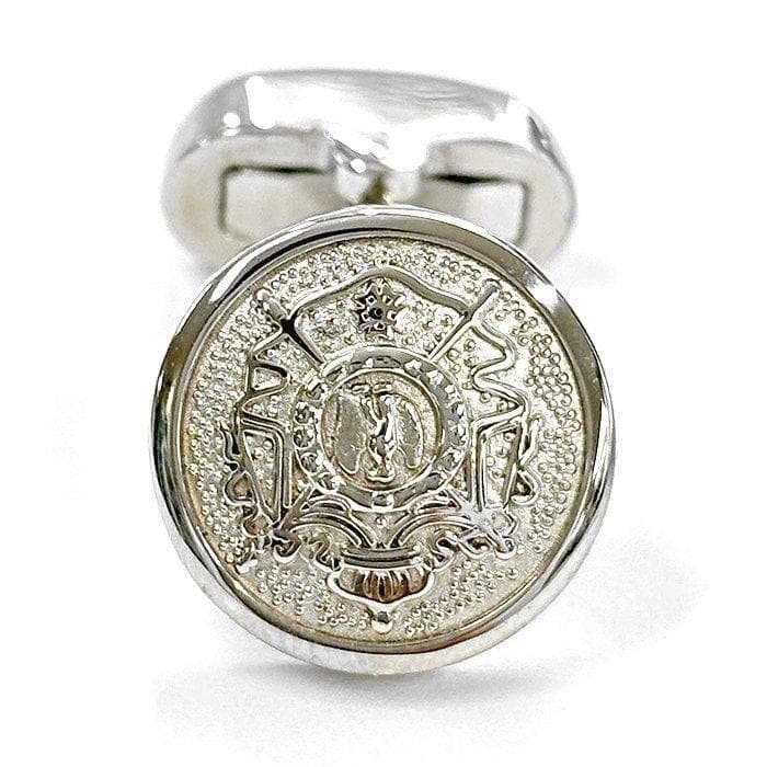 ヘンリープール 英国製 刻印入り カフリンクス カフスボタン スウィヴル式 銀