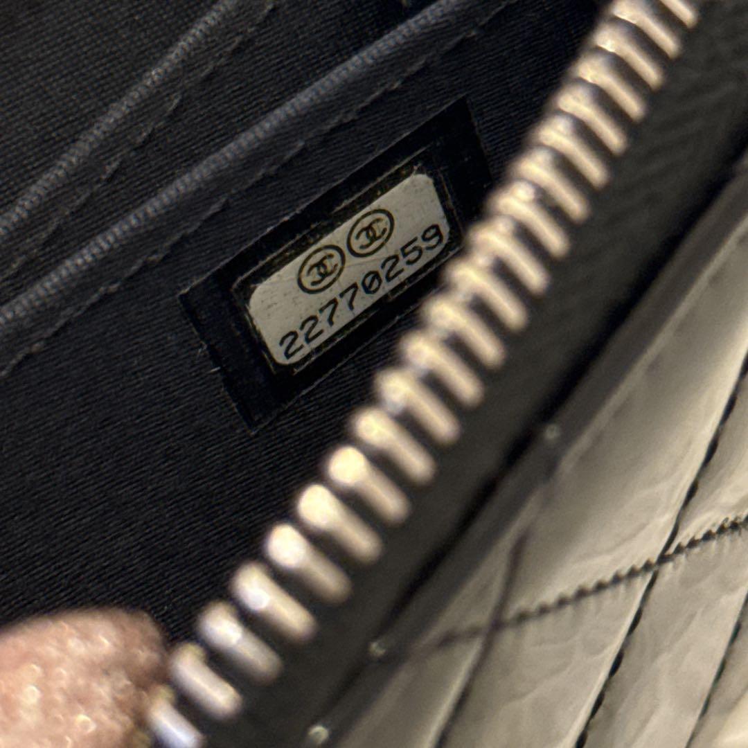 CHANEL パテント ラムスキン ケース　ブラック