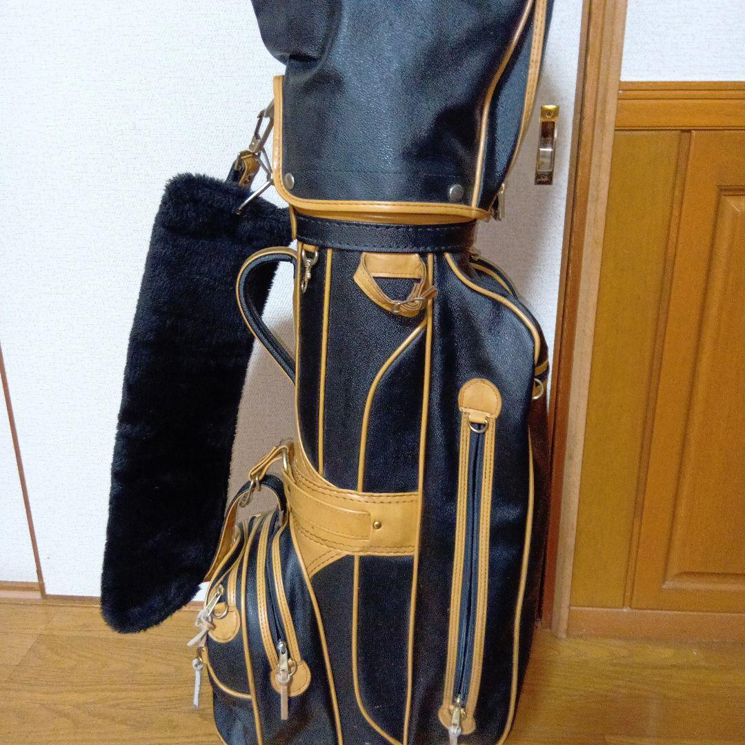 キャディバッグ　革製　ゴルフ