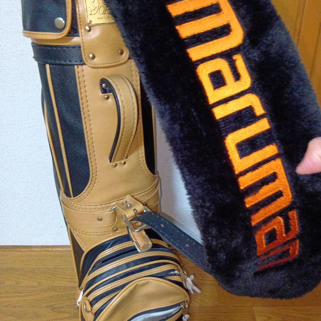 キャディバッグ　革製　ゴルフ