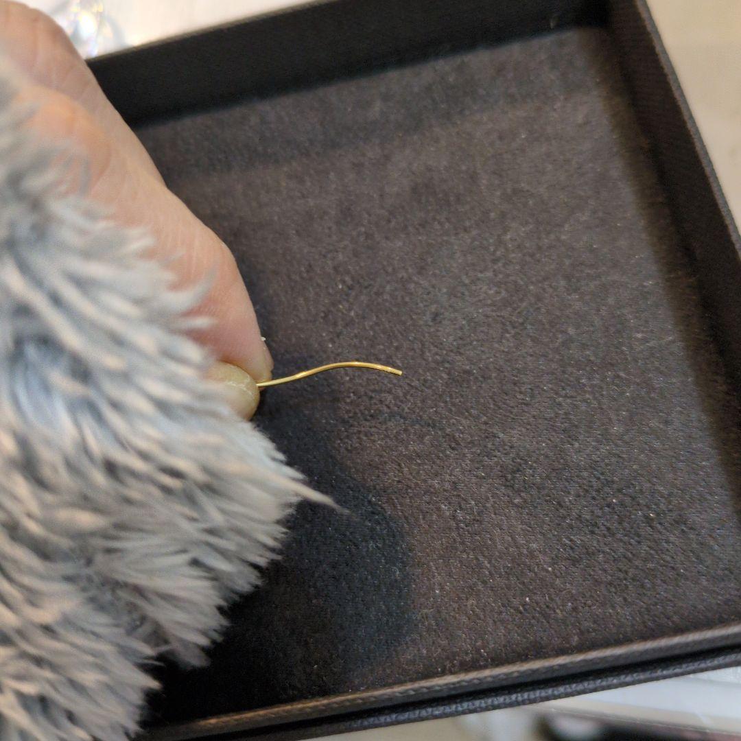 k18YG 0.1ct✕2ダイヤモンドアメリカンピアス【最終お値段】