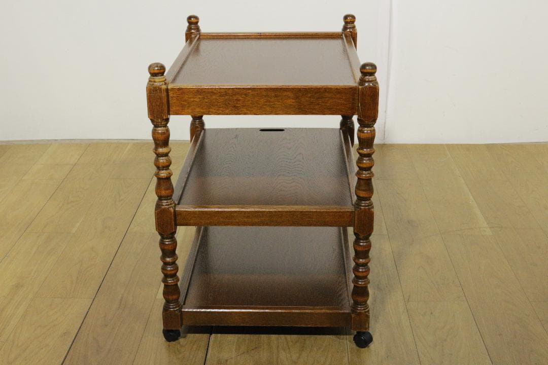 み*こ様 三越☆3段ワゴン☆木製家具☆引き出し☆トレー