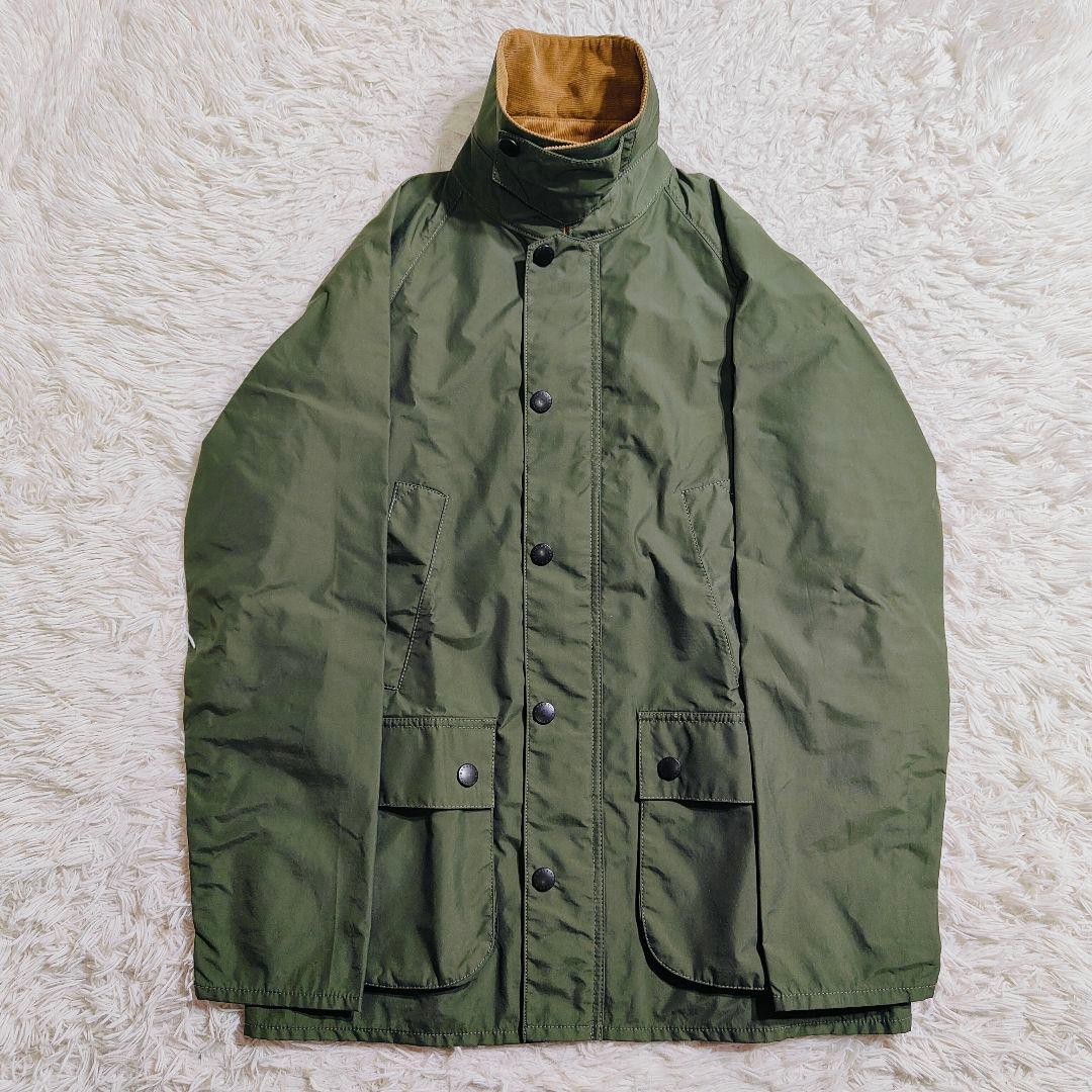 バブアーサウスシールド ビューフォート ナイロンコート 襟コーデュロイ