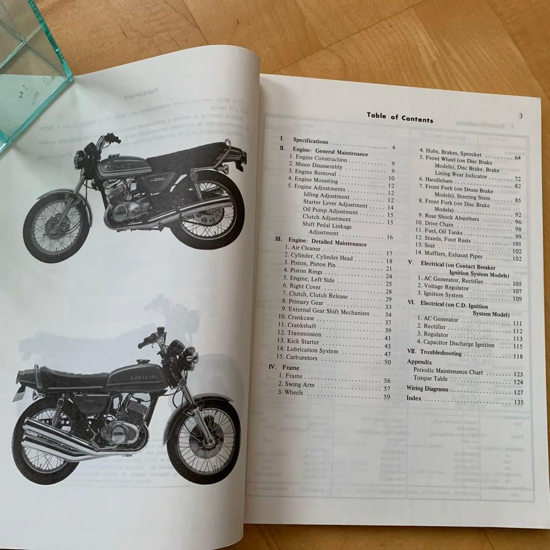 Kawasaki KH(S) Series ショップマニュアルカワサキ