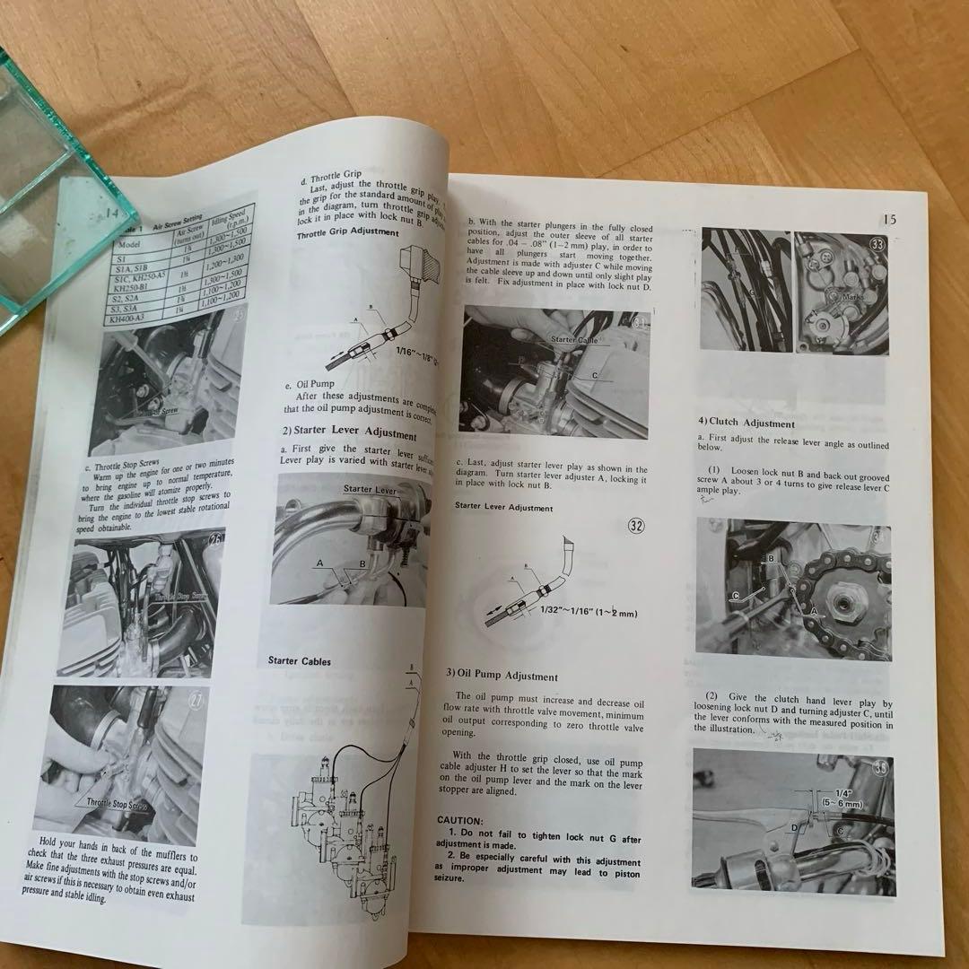 Kawasaki KH(S) Series ショップマニュアルカワサキ