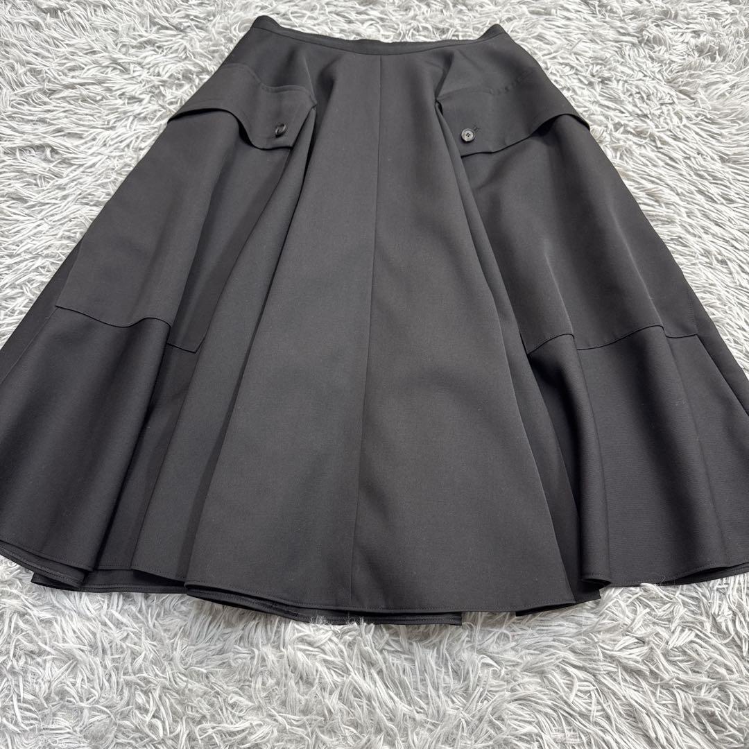 美品✨フォクシー フレアスカート レディサーキュラー 膝丈 2019年 ブラック