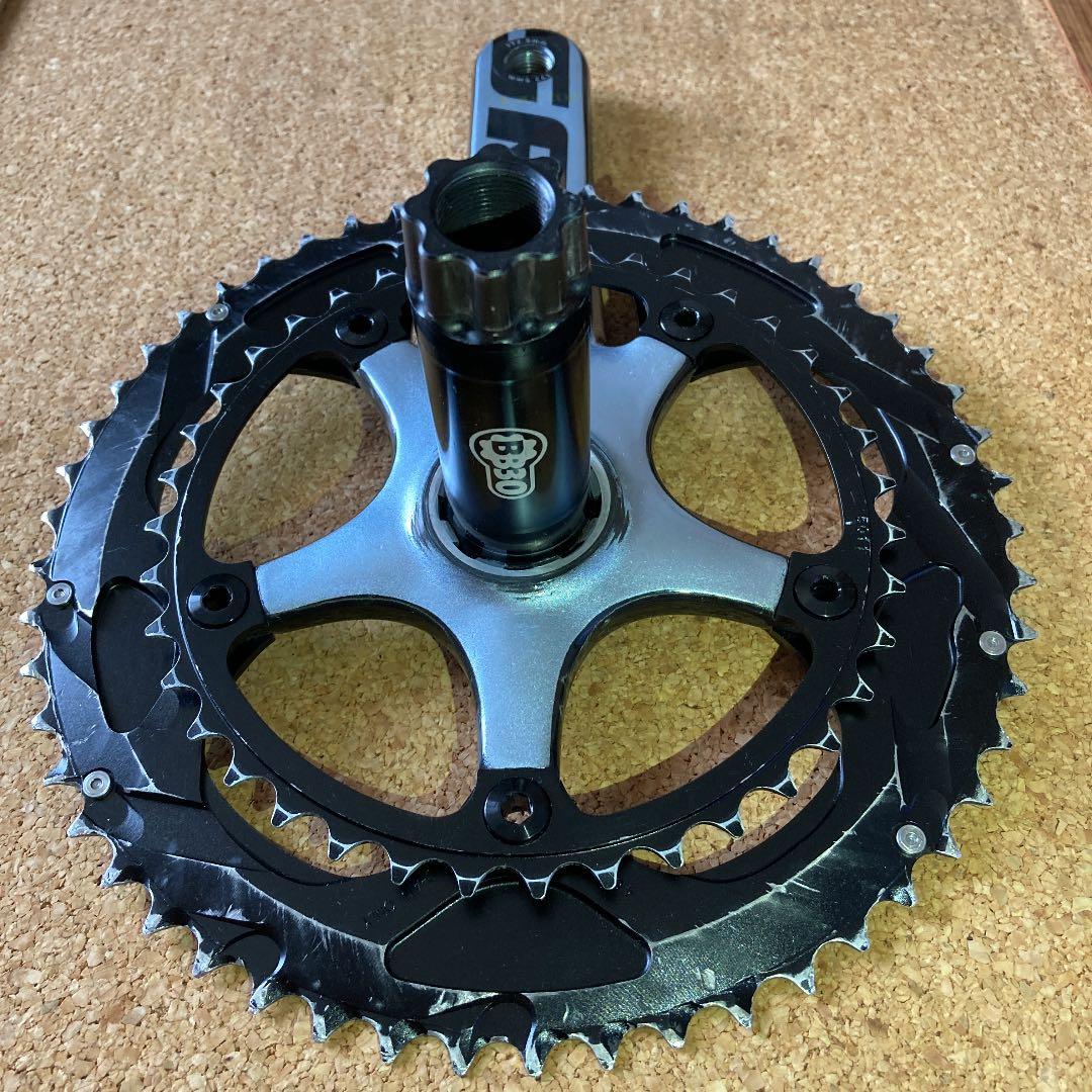 スラムレッド　クランクセット　ブラックエディション限定品53/39.172.5