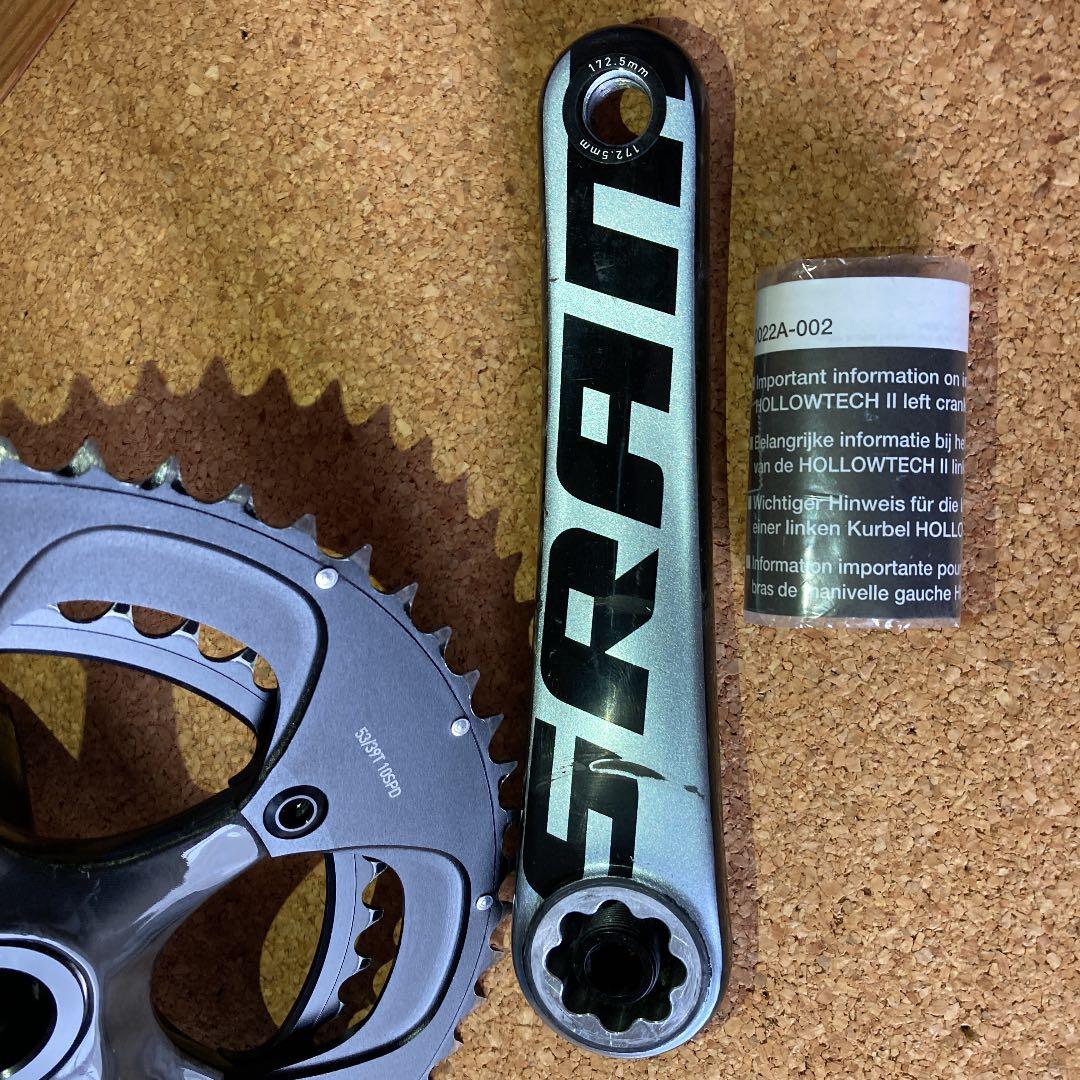 スラムレッド　クランクセット　ブラックエディション限定品53/39.172.5