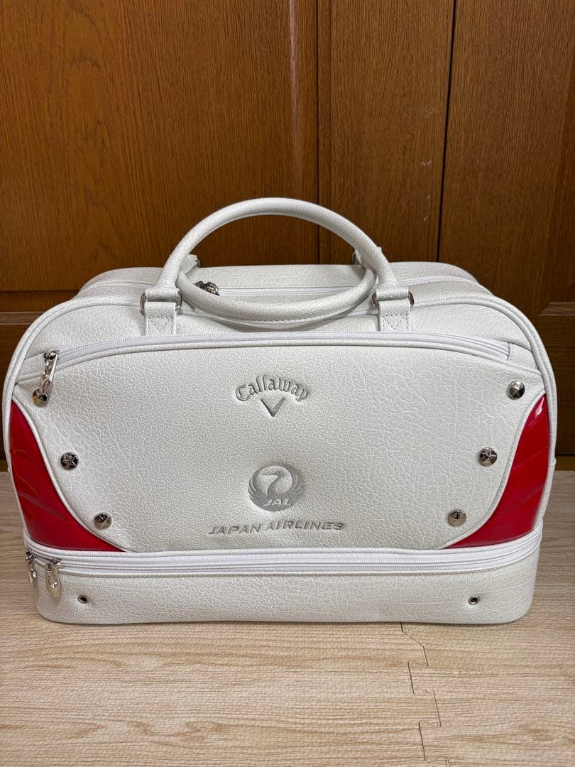 【試着のみ新品未使用品】JAL×キャロウェイ ゴルフバック　白×JALレッド
