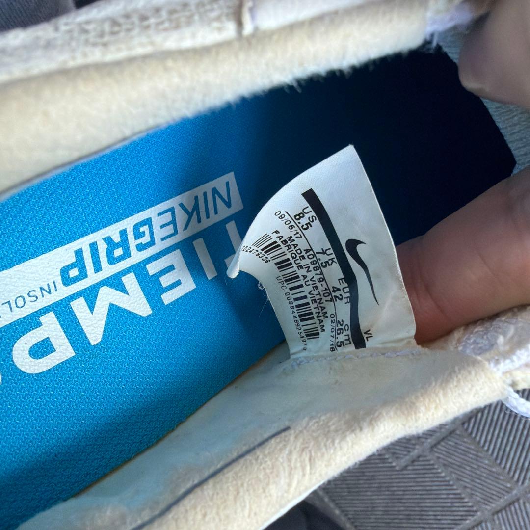 Nike ティエンポ　サッカーシューズ スパイク ホワイト/ブルー